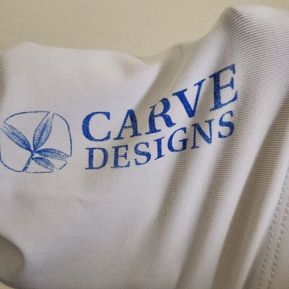 Title Nine Carve Designs White Neon 1/4 Zip Pullover Size M - Picture 3 of 6
